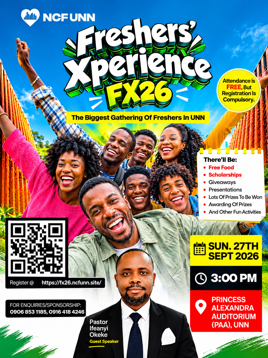 Freshers' Xperience FX26 Flyer